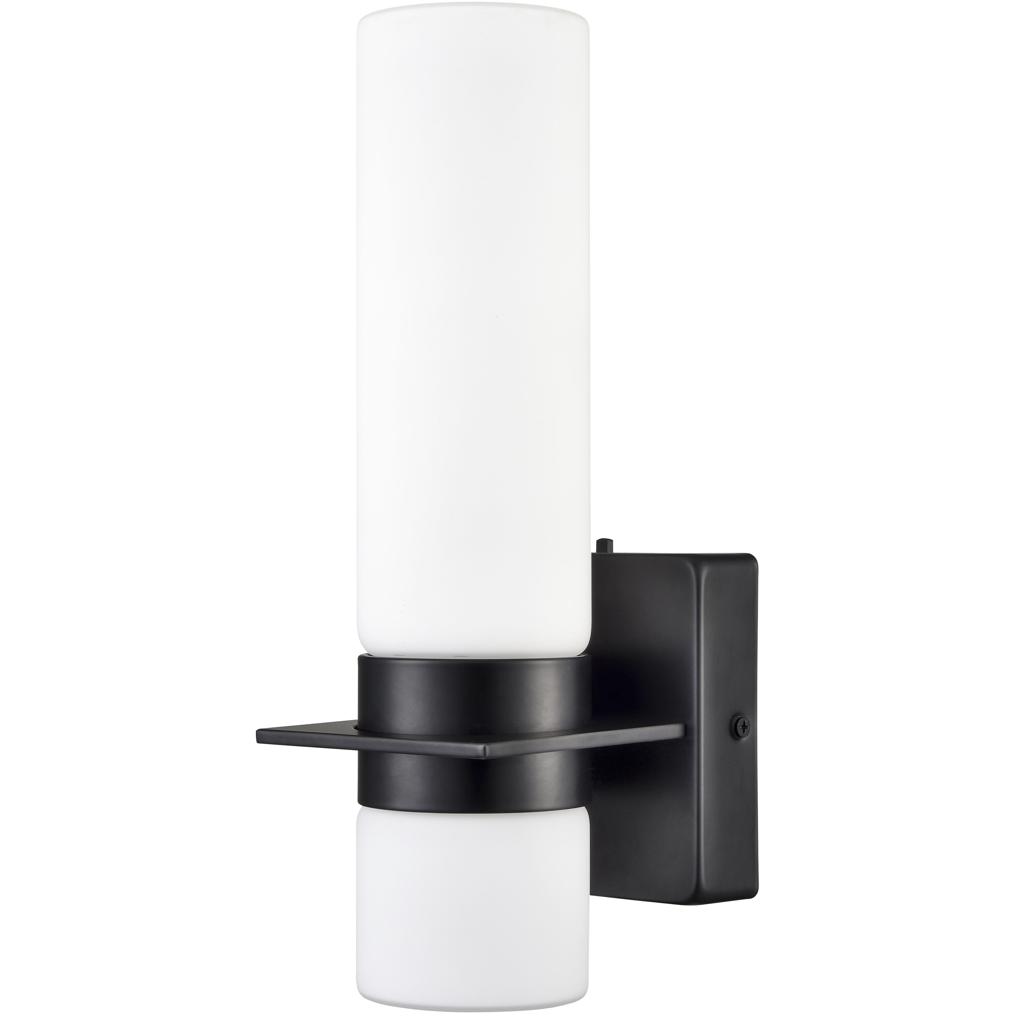 None LED 13 inch Matte Black Outdoor Wall Sconce